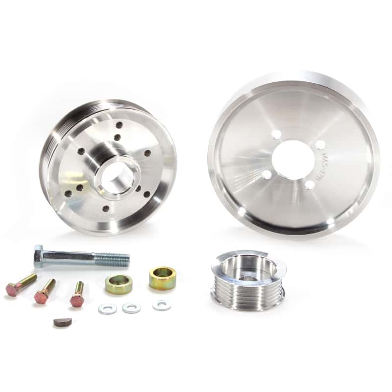 BBK — BBK 02-04 Mustang 4.6 GT Underdrive Pulley Kit - Lightweight CNC Billet Aluminum (3pc)
Under Drive Pulleys
Pulley Kit - view 1