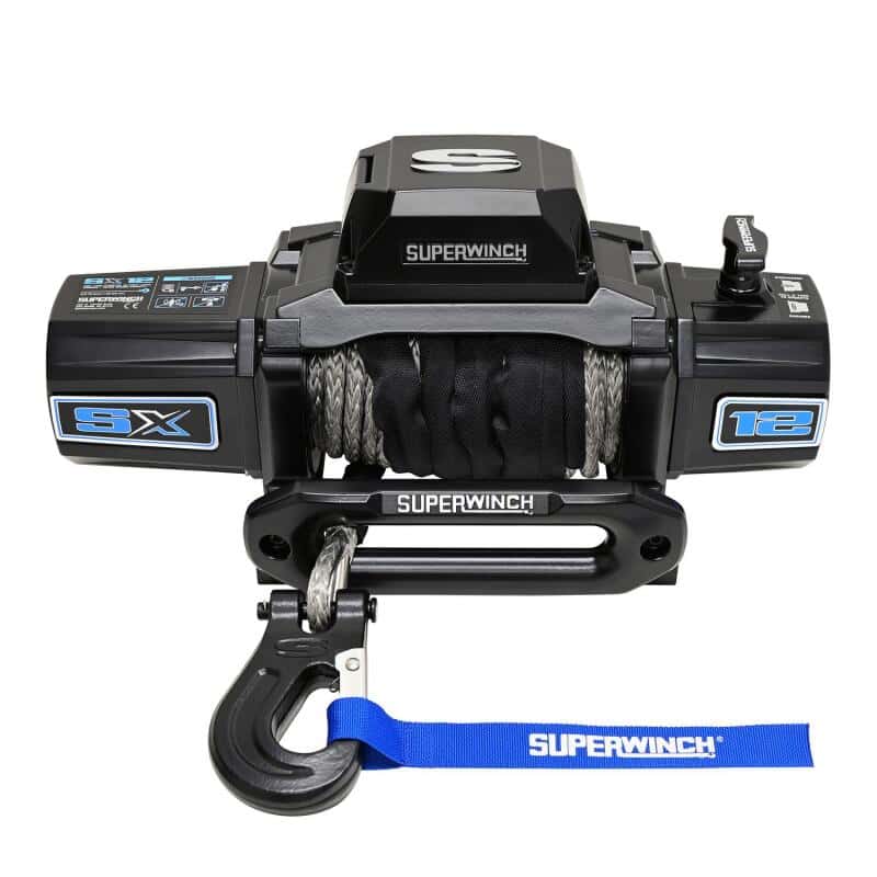 Superwinch — Superwinch 12000 LBS 12V DC 3/8in x 80ft Synthetic Rope SX12SR Winch - Semi Gloss Black
Winch - view 1
