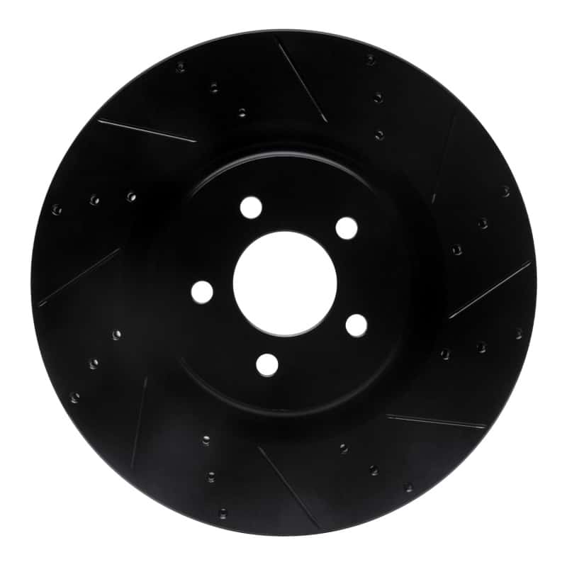 R1 Concepts — R1 07-14 Ford Mustang Front Right Drilled & Slotted Black Brake Rotor
R1 Brake Rotor Drill - view 1