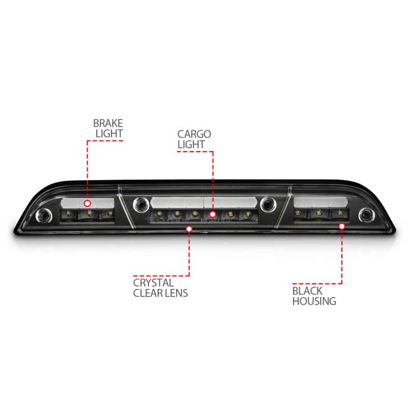 ANZO — ANZO 15-20 Ford F-250 - F-550 LED Third Brake Light - Black Housing/Clear Lens
3rdBrkLghtAssy - view 11