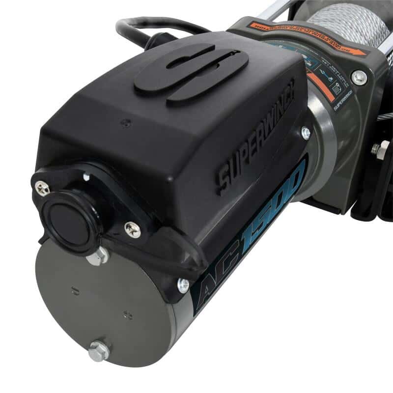 Superwinch — Superwinch 1,500 lbs. 1.1 HP 120V AC 1/8 In x 35ft. Wire Rope - Gray Wrinkle - view 16