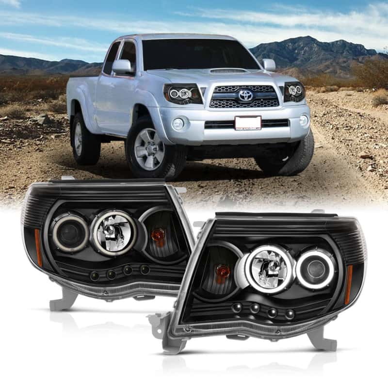 ANZO — ANZO 2005-2011 Toyota Tacoma Projector Headlights w/ Halo Black
Head Light Set
HdLtSet - view 9