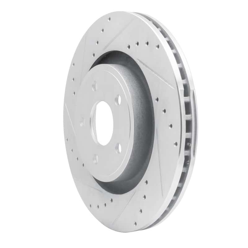 R1 Concepts — R1 06-10 Jeep Grand Cherokee Front Left Drilled & Slotted Silver Brake Rotor
R1 Brake Rotor Drill - view 2