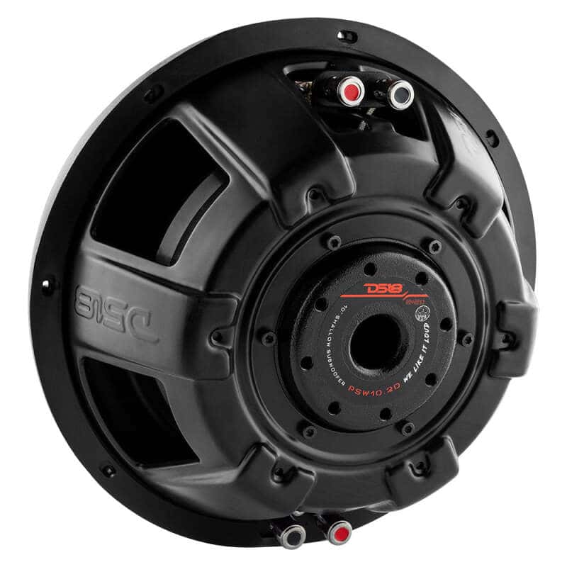 DS18 — DS18 10in 500 Watts RMS 2 ohm DVC Shallow Mount Water Resistant Subwoofer - view 2
