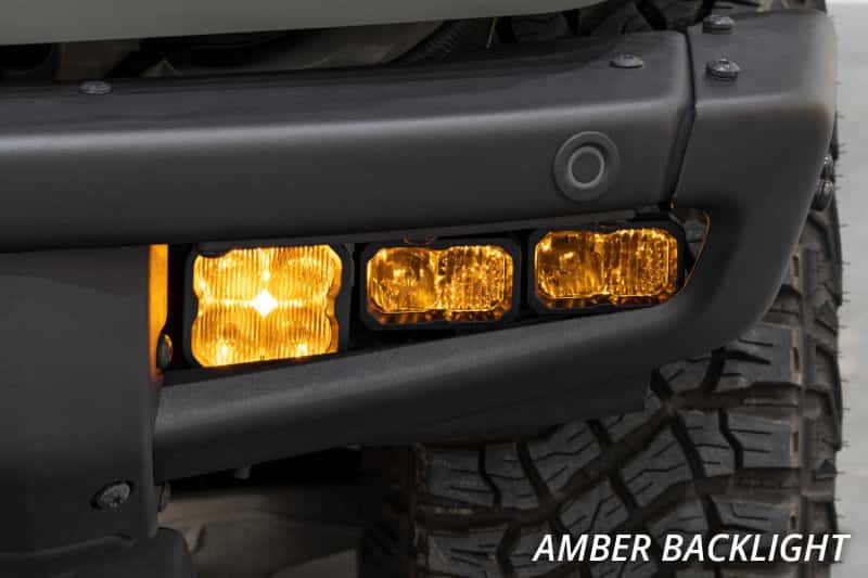 Diode Dynamics — Diode Dynamics 21-Up Ford Bronco Stage Series Fog Pocket Kit - Yellow Max - view 5