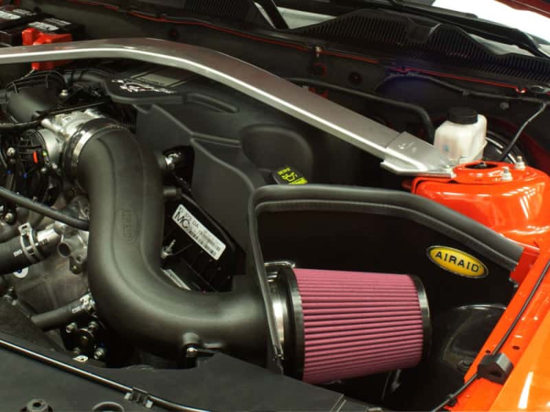 Airaid — Airaid 11-14 Ford Mustang 3.7L V6 MXP Intake System w/ Tube (Oiled / Red Media)
Performance Air Inta
Air Intake System - view 7