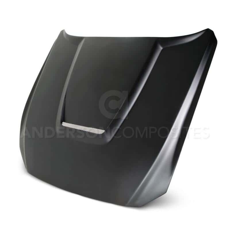 Anderson Composites — Anderson Composites 15-16 Ford Mustang (Excl. GT350/GT350R) Type-GR Fiberglass Hood - view 2