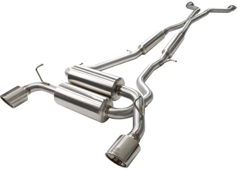 aFe — aFe Takeda 2-1/2in 304SS Cat-Back Exhaust Infiniti G37 08-13/Q60 14-15 V6-3.7 w/ Polished Tips
Cat-Back Exhaust - view 2