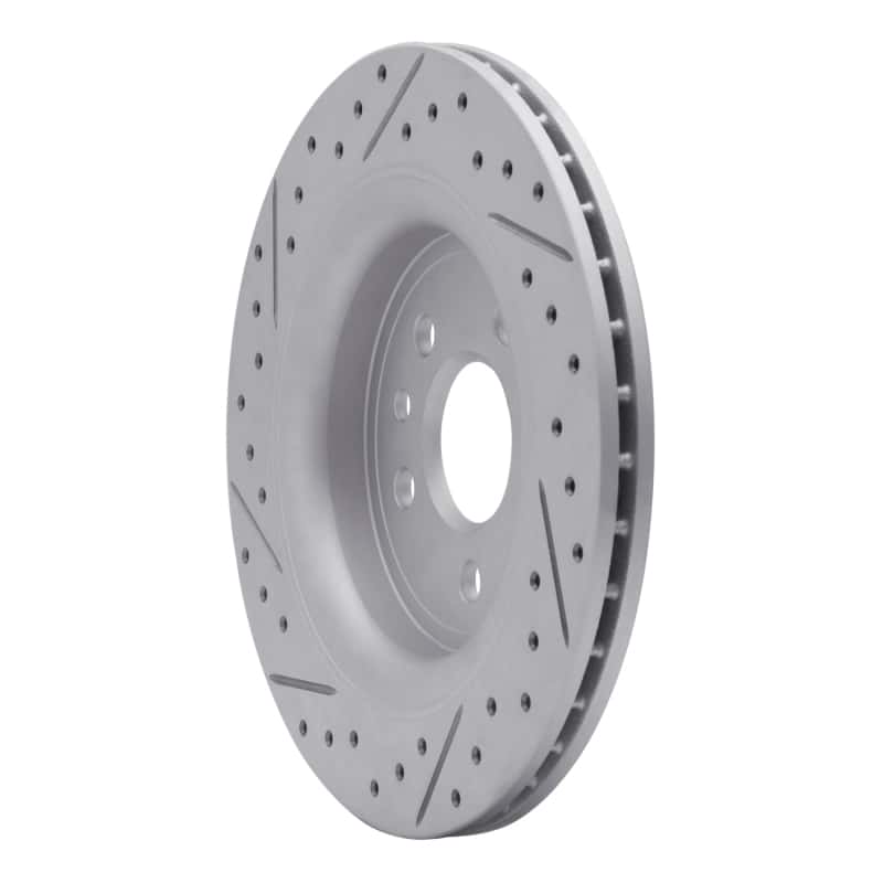 R1 Concepts — R1 07-18 Volvo S80 Rear Right Drilled & Slotted Geo-Carbon Rotor - view 4