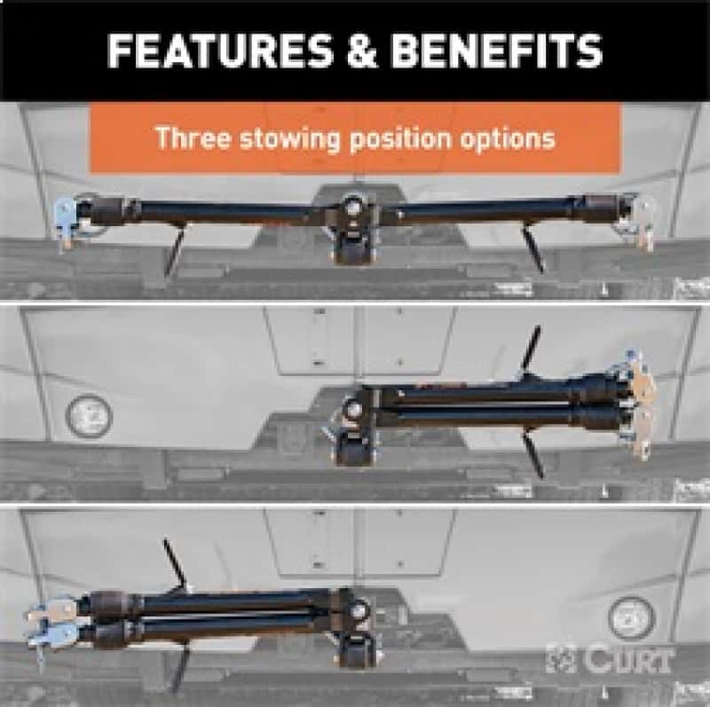 RockJock — RockJock Curt Rambler Steel RV Tow Bar 7500lbs 2in Shank - view 5