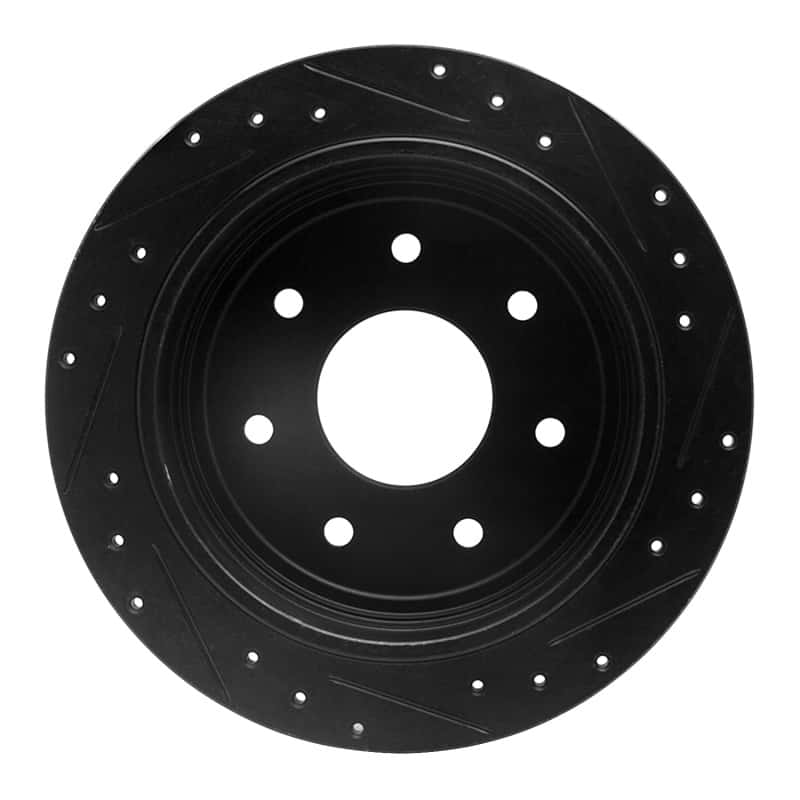 R1 Concepts — R1 97-04 Ford F-150 4WD Rear Left Drilled & Slotted Black Brake Rotor
R1 Brake Rotor Drill - view 5