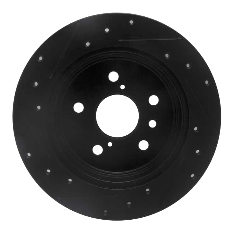 R1 Concepts — R1 18-24 Toyota Camry Rear Right Drilled & Slotted Black Brake Rotor
R1 Brake Rotor Drill - view 5