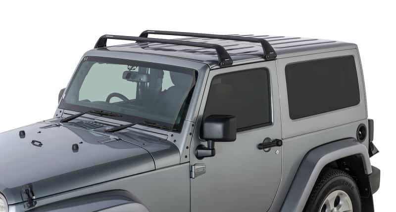 Rhino-Rack — Rhino-Rack 07-22 Jeep Wrangler JK/JL 2 Door Hard Top Vortex SG 2 Bar Roof Rack - Black
Roof Rack - view 3