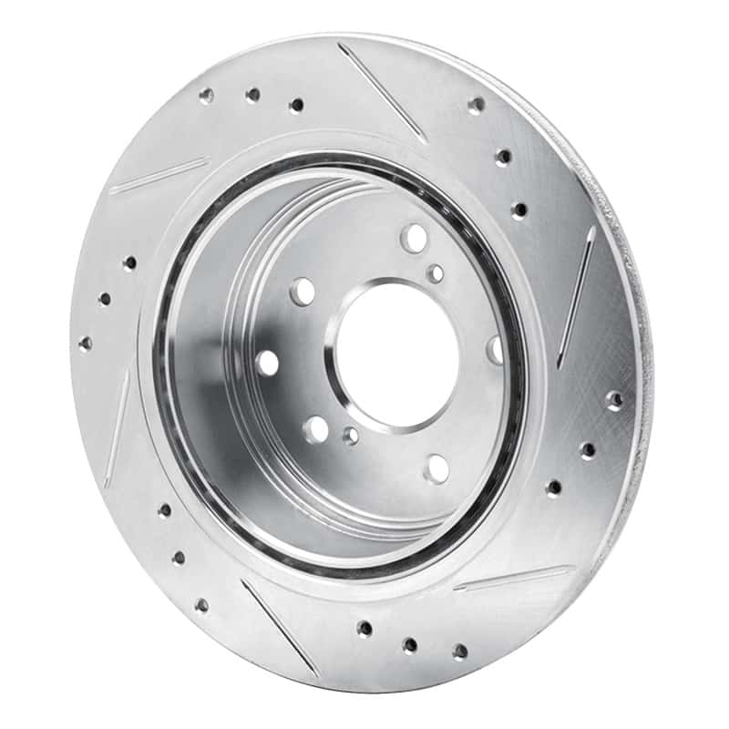 R1 Concepts — R1 89-96 Nissan 300ZX Turbo Rear Left Drilled & Slotted Silver Brake Rotor
R1 Brake Rotor Drill - view 4