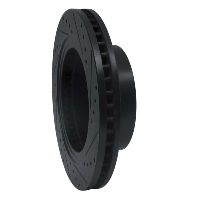 R1 Concepts — R1 16-24 Nissan Titan XD Front Left Drilled & Slotted Black Brake Rotor
R1 Brake Rotor Drill - view 4