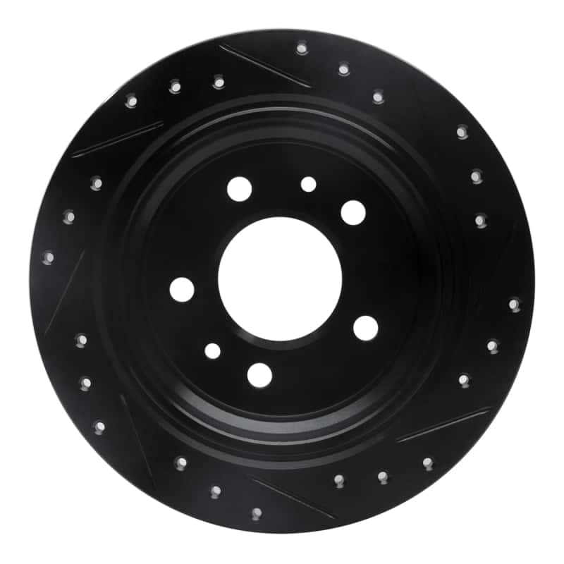 R1 Concepts — R1 82-89 BMW 633CSI Rear Left Drilled & Slotted Black Brake Rotor
R1 Brake Rotor Drill - view 5
