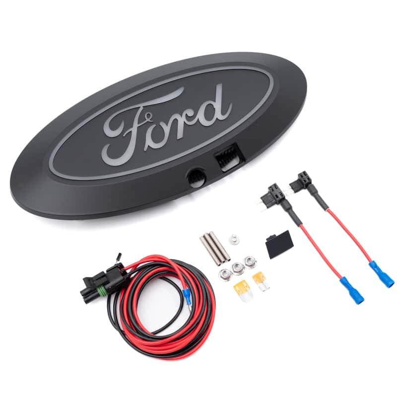 Putco — Putco 21-22 Ford F-150 Front Luminix Ford LED Emblem - w/ Camera CutOut
Emblem - view 4