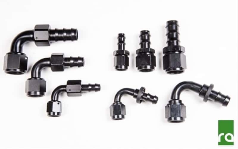Radium Engineering — Radium Pushlok Hose End 10AN 60deg - view 2