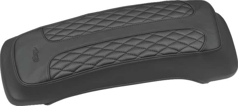 Mustang Motorcycle — Mustang 80-07 Harley Early FL Touring Saddlebag Lid Covers w/Studs- Black - view 1