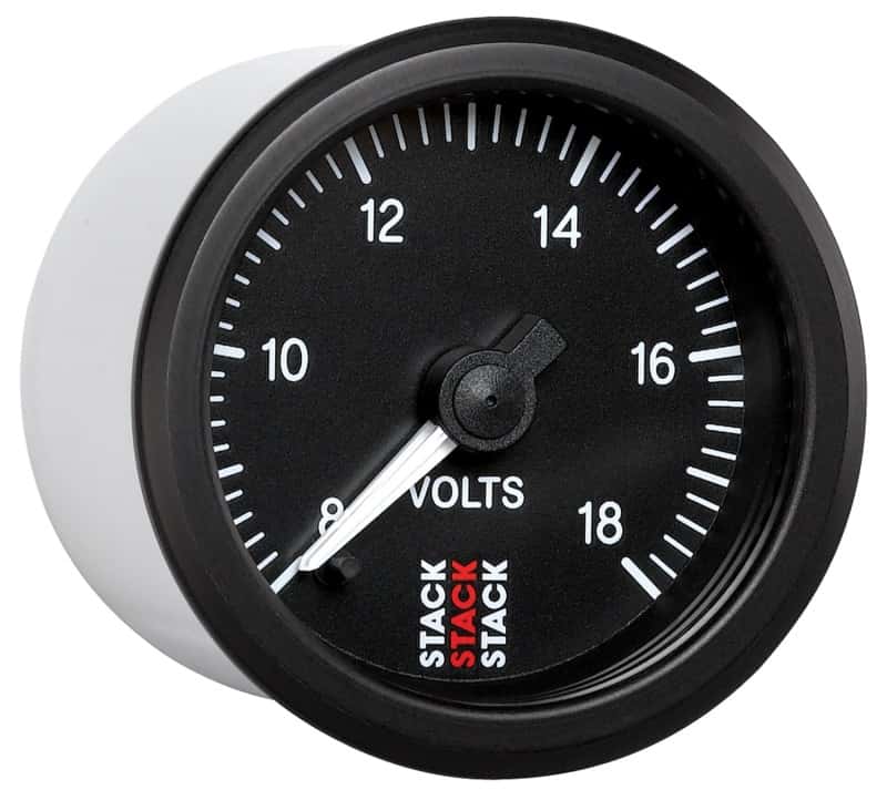 AutoMeter — Autometer Stack 52mm 8-18V Pro Stepper Motor Battery Voltage Gauge - Black
Ga Volt Stpr Blk 18v - view 5
