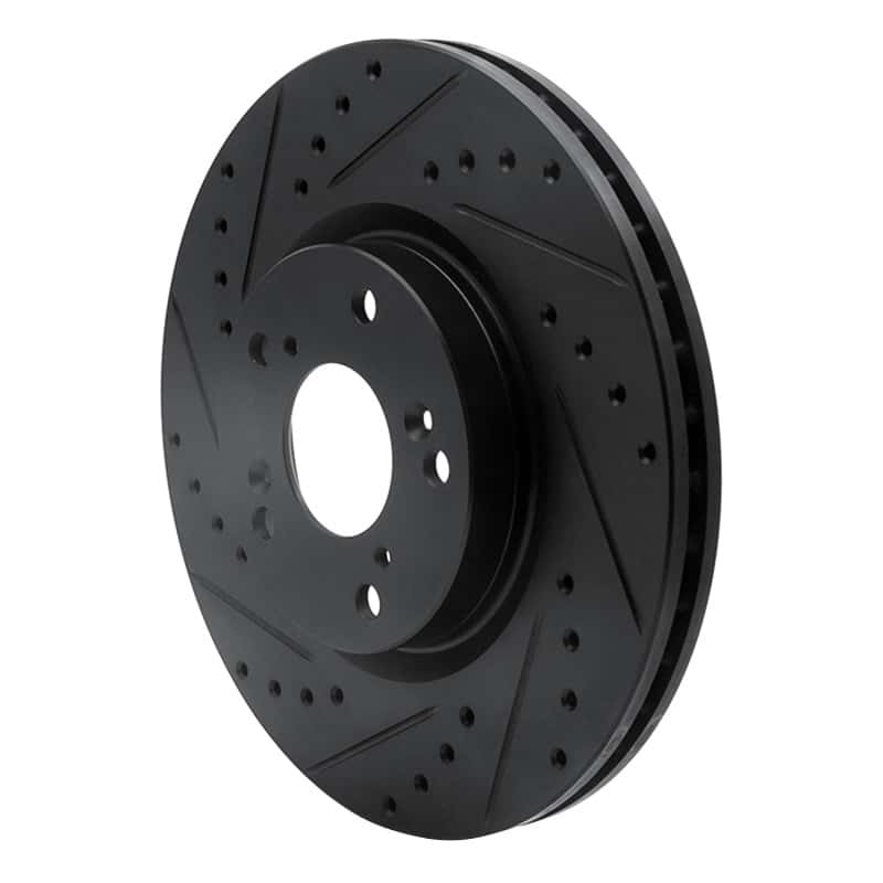 R1 Concepts — R1 02-15 Acura CSX Front Left Drilled & Slotted Black Brake Rotor
R1 Brake Rotor Drill - view 2