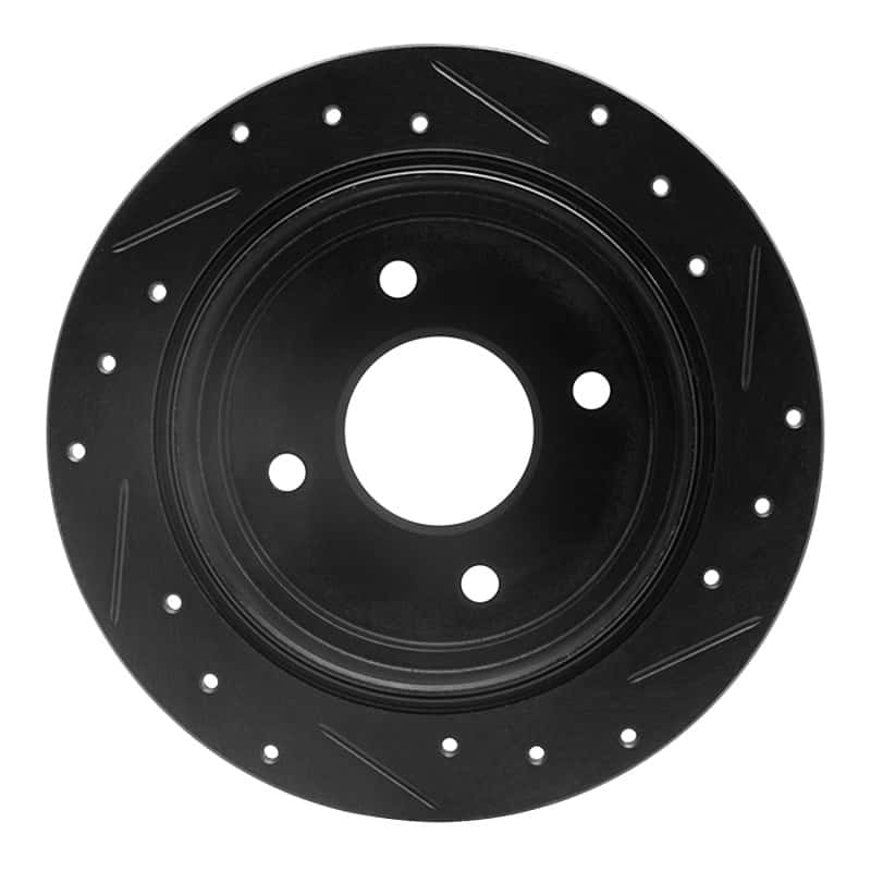 R1 Concepts — R1 90-92 Infiniti M30 Rear Left Drilled & Slotted Black Brake Rotor
R1 Brake Rotor Drill - view 5