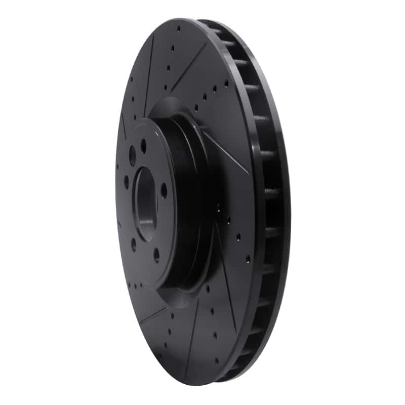 R1 Concepts — R1 2010-2017 Land Rover Range Rover Front Left Drilled & Slotted Black Brake Rotor
R1 Brake Rotor Drill - view 2