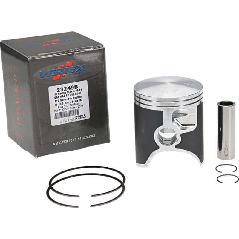Vertex Pistons — Vertex Piston 02-15 Gas-Gas EC 250 250cc Cast Replica Piston Kit - view 2