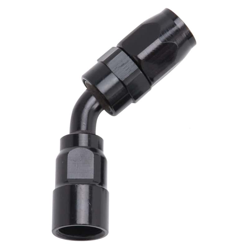 Russell — Russell Performance -8 AN Black 45 Degree Full Flow Hose End
Hose Fitting - view 1