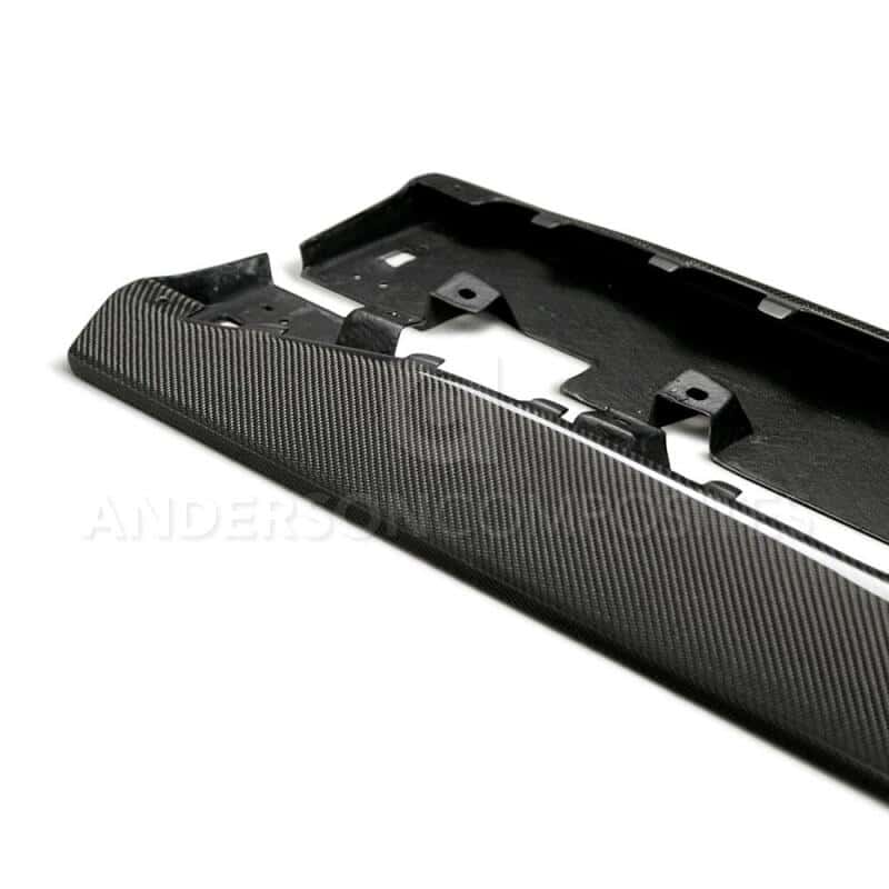 Anderson Composites — Anderson Composites 15-16 Ford Mustang Type-AR Rocker Panel Splitter - view 5
