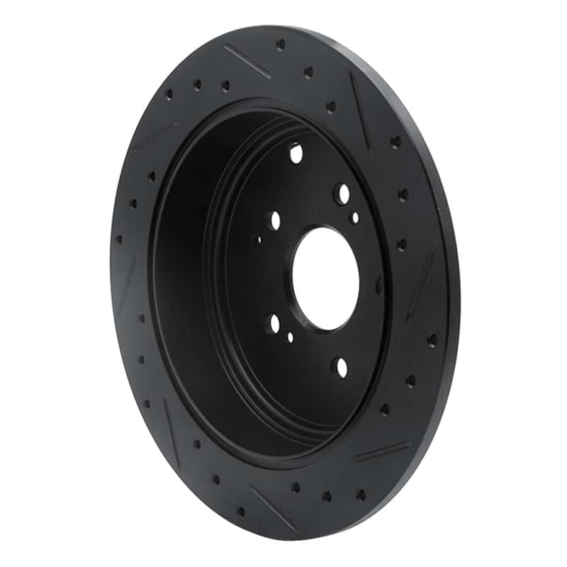 R1 Concepts — R1 01-08 Acura MDX Rear Left Drilled & Slotted Black Brake Rotor
R1 Brake Rotor Drill - view 4