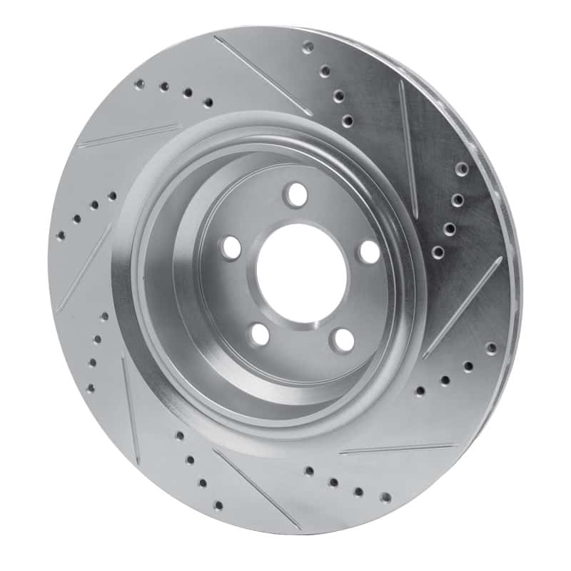 R1 Concepts — R1 05-23 Chrysler 300 Rear Left Drilled & Slotted Silver Brake Rotor
R1 Brake Rotor Drill - view 4