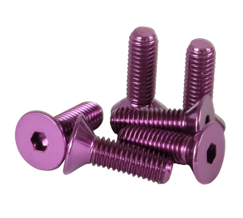 NRG — NRG Steering Wheel Screw Upgrade Kit (Conical) - Purple - view 1