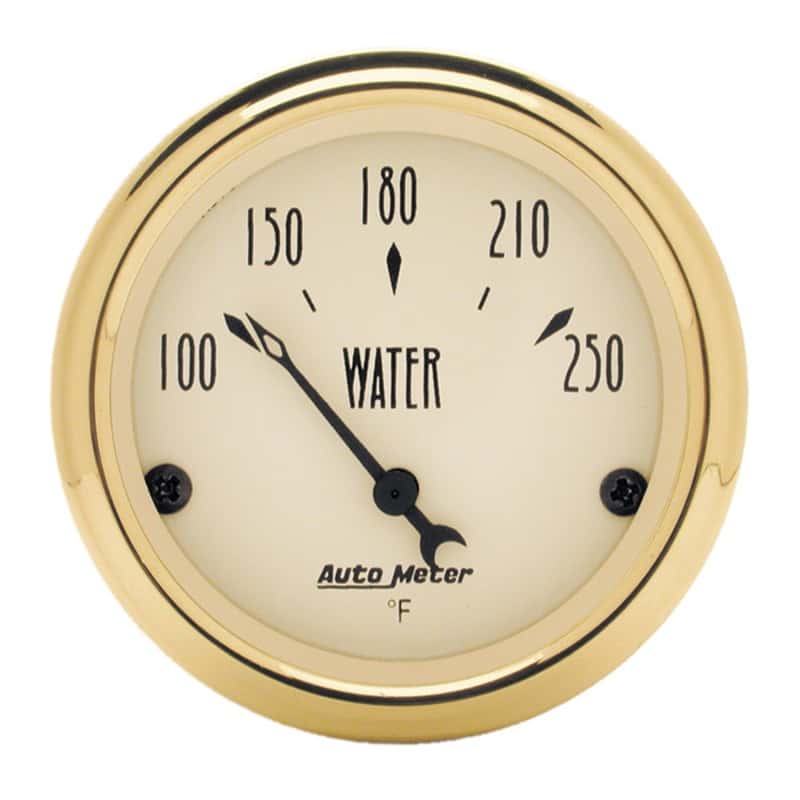 AutoMeter — AutoMeter Gauge Water Temp 2-1/16in. 250 Deg. F Elec Golden Oldies
2" WATER TEMP, 100-2 - view 2