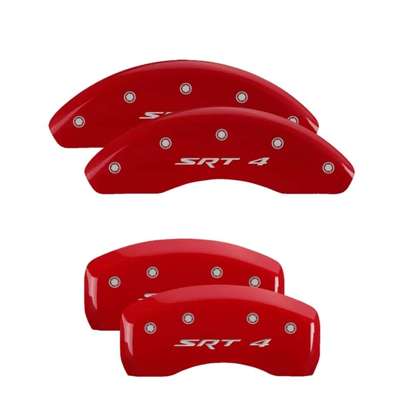 MGP — MGP 4 Caliper Covers Engraved Front & Rear SRT4 Red finish silver ch
Caliper Covers - view 1