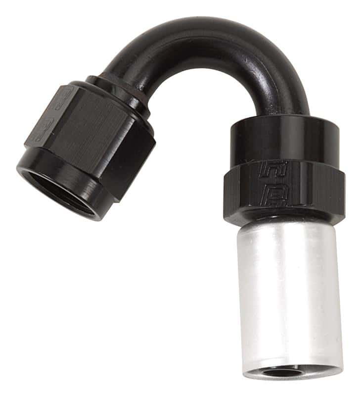 Russell — Russell Performance -6 AN Proclassic Crimp 150 Degree End (O.D. 0.600)
Hose Fitting - view 3