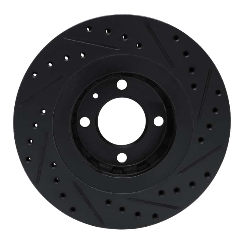 R1 Concepts — R1 90-93 Volkswagen CORRADO Front Left Drilled & Slotted Black Brake Rotor
R1 Brake Rotor Drill - view 5