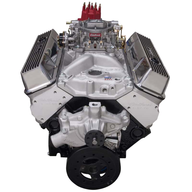 Edelbrock — Edelbrock Crate Engine Edelbrock 9 0 1 Performer E-Tec w/ Short Water Pump As Cast
CRATE ENGINE - view 6
