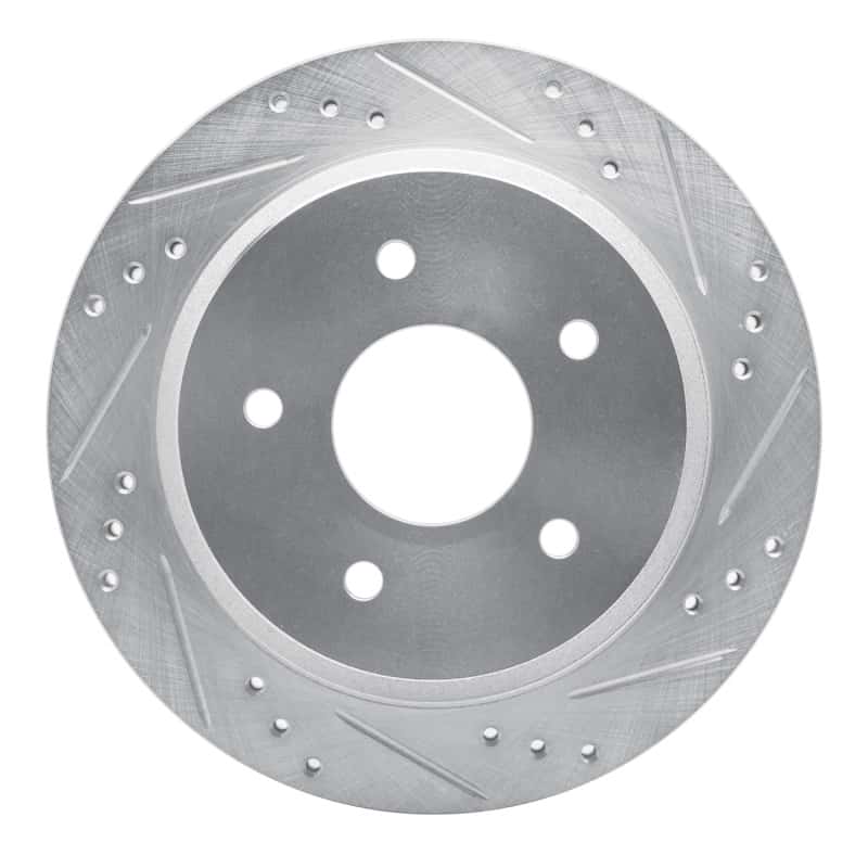 R1 Concepts — R1 1998-2005 Chevrolet Blazer Rear Right Drilled & Slotted Silver Brake Rotor
R1 Brake Rotor Drill - view 1