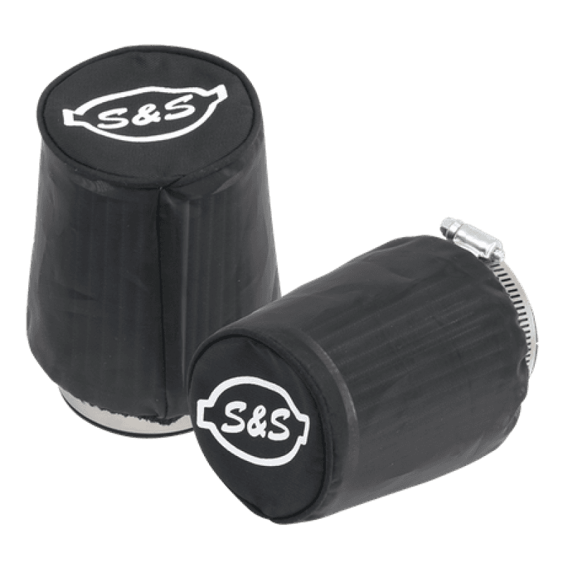 S&S Cycle — S&S Cycle Air Filter Cover For Tapered S&S Tuned Induction Filters - Black Nylon - 2 Pack - view 2