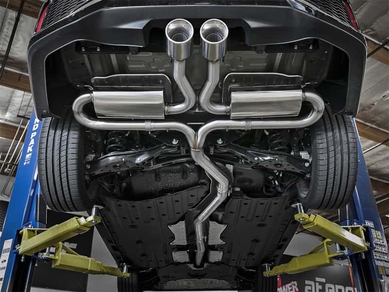 aFe — aFe Takeda 3in 304 SS Cat-Back Exhaust System w/Polished Tips 2017+ Honda Civic Si (4dr) I4 1.5L (t)
Cat-Back Exhaust - view 8
