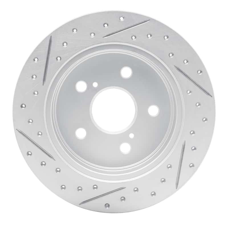 R1 Concepts — R1 15-26 Lexus Es350 Rear Right Drilled & Slotted Geo-Carbon Rotor - view 5