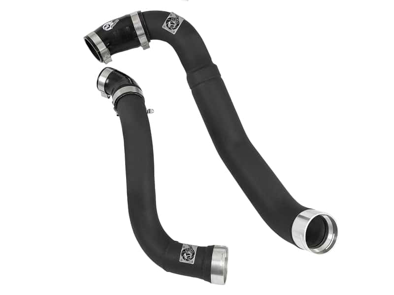 aFe — aFe Bladerunner 3.5in-3in Intercooler Cold Side Tube Black - 18-19 Ford F-150 V6-3.0L (td)
Cold Charge Pipe - view 1