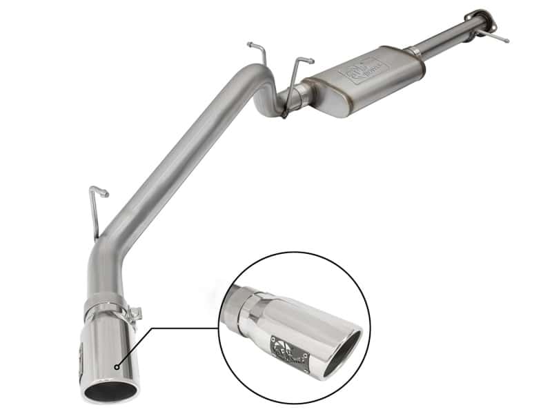 aFe — aFe Mach Force-XP Exhaust 3in CB SS 15-17 GM Colorado/Canyon 2.5L/3.6L Side Exit w/ Polished Tip
Cat-Back Exhaust - view 1