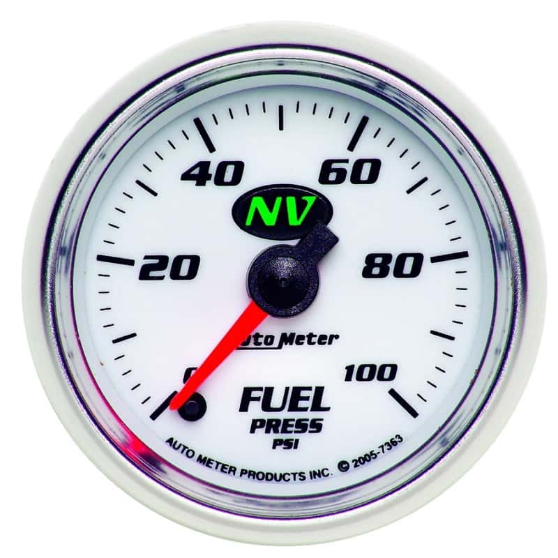 AutoMeter — Autometer 52.4mm Full Sweep Electric Fuel Pressure Gauge
2-1/16" FUEL PRESS, - view 1