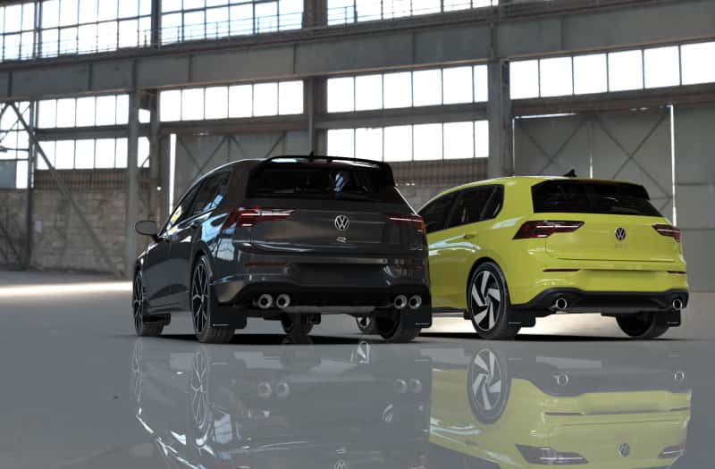 Rally Armor — Rally Armor 22-25 VW MK8 Golf GTI/R Black UR Mud Flap w/Gray Logo
Mud Flap - view 8