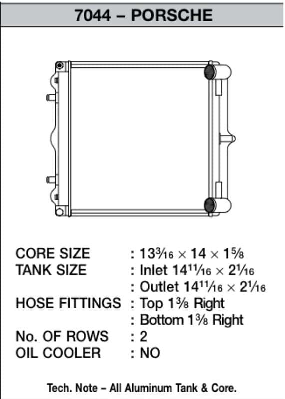 CSF — CSF 96-04 Porsche Boxster (986) Radiator (Fits Left & Right Side)
CSF Radiator - view 4