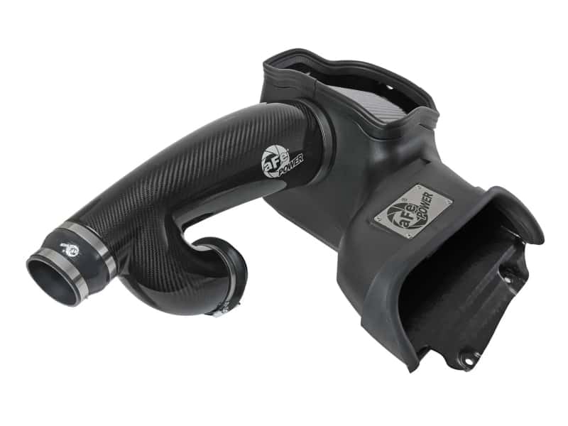 aFe — aFe 21-24 Ford F150 Raptor Track Series Carbon Fiber Cold Air Intake System w/ Pro DRY S Filter
Track Series Intake  - view 3