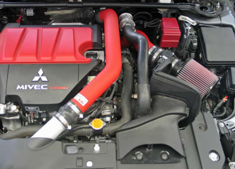 K&N Engineering — K&N 08-09 Mitsubishi Evo X Wrinkle Red Typhoon Short Ram Intake
Performance Air Inta
Air Intake System - view 3
