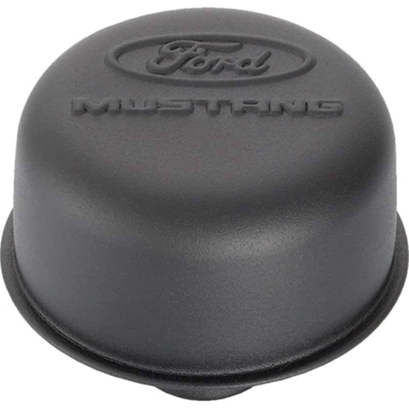 Ford Racing — Ford Racing Black Crinkle Finish Breather Cap w/ Ford Mustang Logo
Oil Breather Cap - view 2